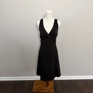 White House Black Market Dress Ruching Party Cocktail Prom Evening Little Black